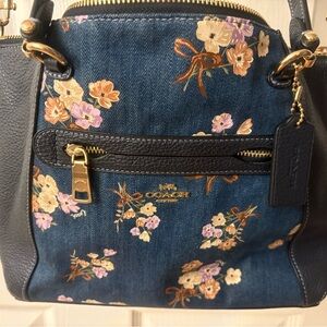 Coach Jean and Floral Prairie Shoulder Bag